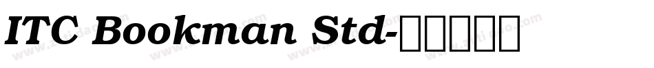 ITC Bookman Std字体转换